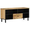 vidaXL TV Cabinet 100x33x46 cm Solid Wood Mango