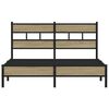 vidaXL Bed Frame without Mattress Sonoma Oak 160x200 cm Engineered Wood