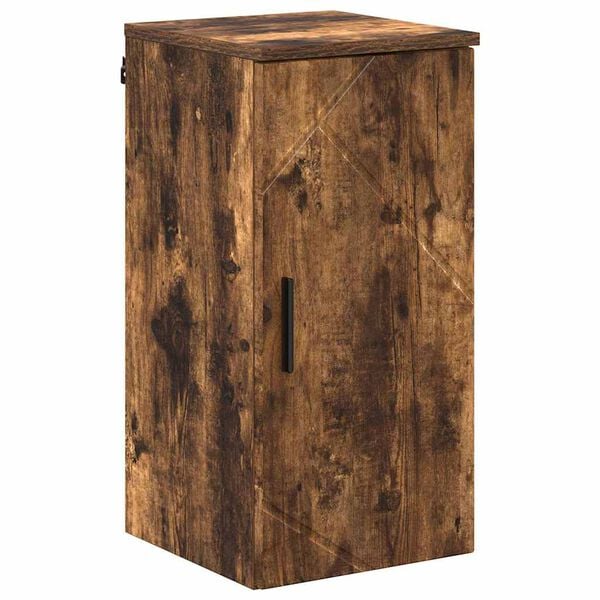 vidaXL Bathroom Cabinet Wall-mounted Smoked Oak 30 x 31.5 x 61 cm