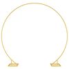 vidaXL Wedding Arch Gold 220 x 45 x 200 cm Steel