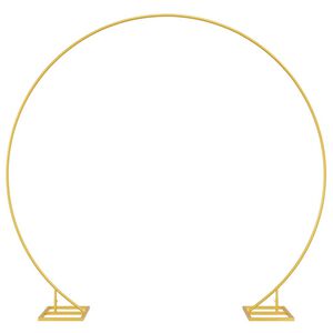 vidaXL Wedding Arch Gold 220 x 45 x 200 cm Steel