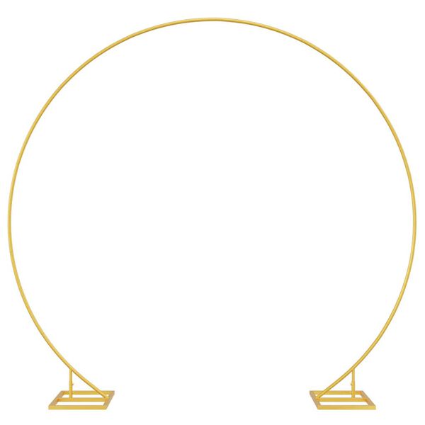 vidaXL Wedding Arch Gold 220 x 45 x 200 cm Steel
