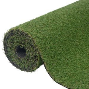 vidaXL Artificial Grass | Light green, dark green, brown