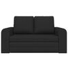 vidaXL Folding Sofa Bed Black 148 x 71 x 83 cm Fabric