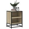 vidaXL Bedside Cabinets 2 pcs Sonoma Oak 40x31x50 cm Engineered Wood and Metal
