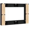 vidaXL TV Cabinet Set 8 pcs Black Oak 100 x 30 x 30 cm Engineered Wood