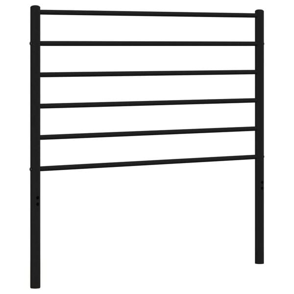 vidaXL Metal Replace Headboard Black 75 cm