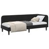 vidaXL Corner Bed Frame with Headboard Black 80 x 200 cm Velvet