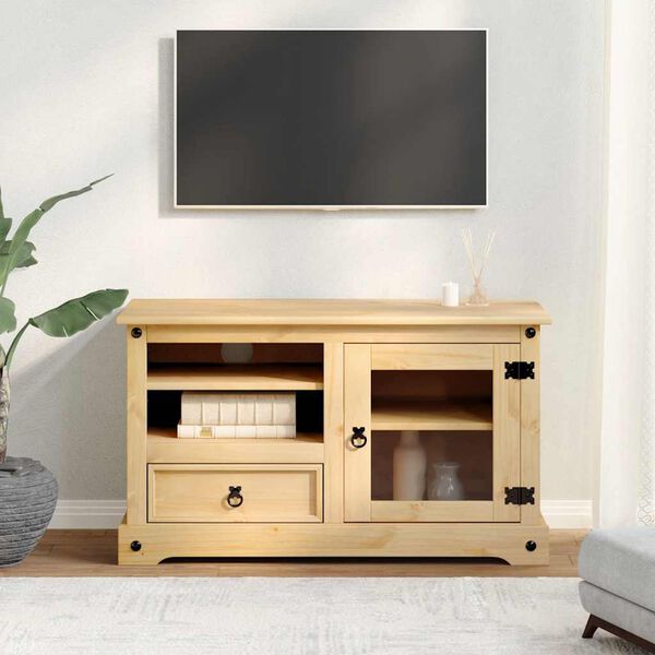 vidaXL TV Cabinet Corona 100x45x58 cm Solid Wood Pine
