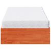 vidaXL Day Bed with Mattress Wax Brown 90x200 cm Solid Wood Pine