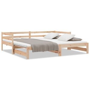 vidaXL Pull-out Day Bed without Mattress 90x190 cm