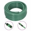 vidaXL Garden Hose with Fitting Set Green 0.5" 50 m PVC