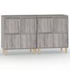 vidaXL Sideboards 2 pcs Grey Sonoma 60x35x70 cm Engineered Wood