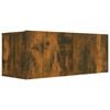 vidaXL TV Cabinet Smoked Oak 80x30x30 cm Engineered Wood