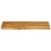 vidaXL Table Top 80x40x2.5 cm Live Edge Solid Wood Mango