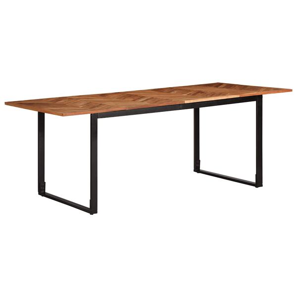 vidaXL Dining Table 200x100x75 cm Solid Wood Acacia