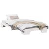 vidaXL Bed Frame White 80 x 200 cm Solid Pine Wood