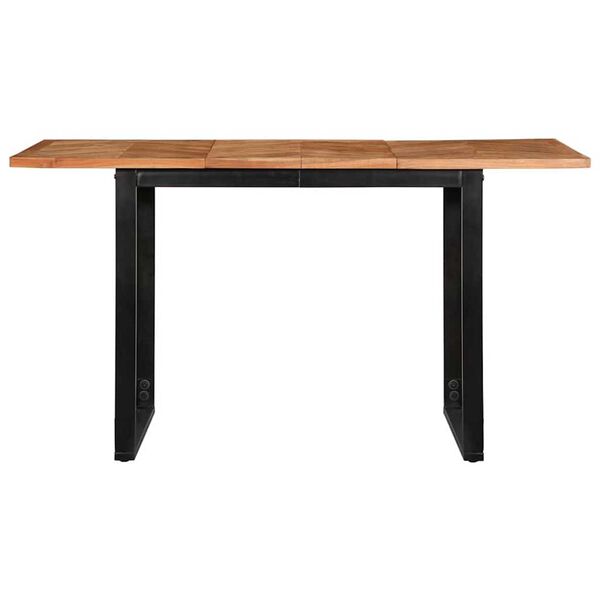 vidaXL Dining Table 140x70x75 cm Solid Wood Acacia
