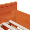 vidaXL Bed Frame with Headboard Wax Brown 80 x 200 cm Engineered Wood