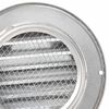 vidaXL Air Vent Covers 2 pcs Silver 100 mm Stainless Steel