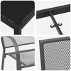 vidaXL Garden Dining Set 5 pcs Anthracite Powder-Coated Steel