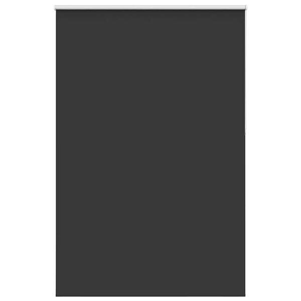 vidaXL Roller Blind Blackout Black 165x210 cm Fabric Width 161.6 cm Polyester