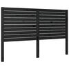 vidaXL Bed Headboard Black 146x4x100 cm Solid Wood Pine