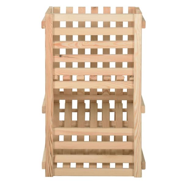 vidaXL Potato Box 50x50x80 cm Solid Pinewood