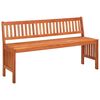 vidaXL Garden Bench 137 cm Solid Eucalyptus Wood