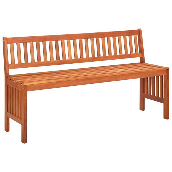 vidaXL Garden Bench 137 cm Solid Eucalyptus Wood