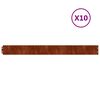 vidaXL Lawn Edging 20 pcs 25 x 103 cm Cold-rolled steel White