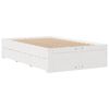 vidaXL Bookcase Bed without Mattress White 135x190 cm Double Solid Wood Pine