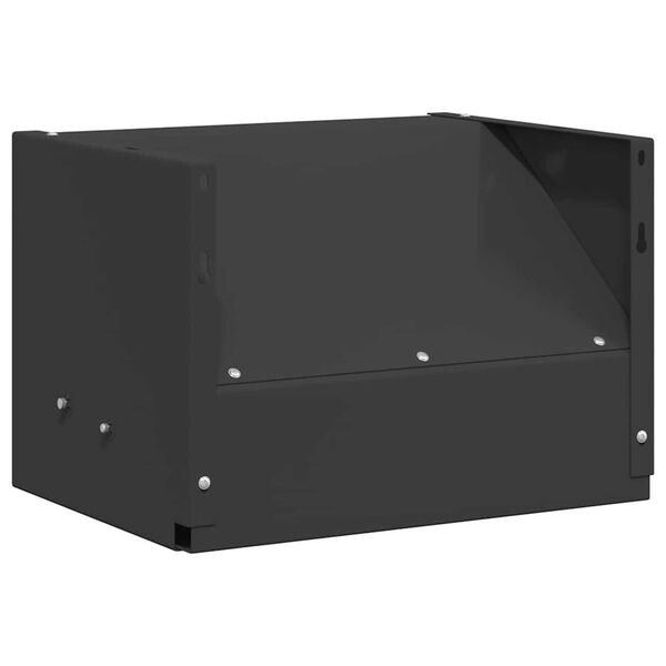 vidaXL Bullet Trap Box Black 29 x 22 x 20 cm Steel