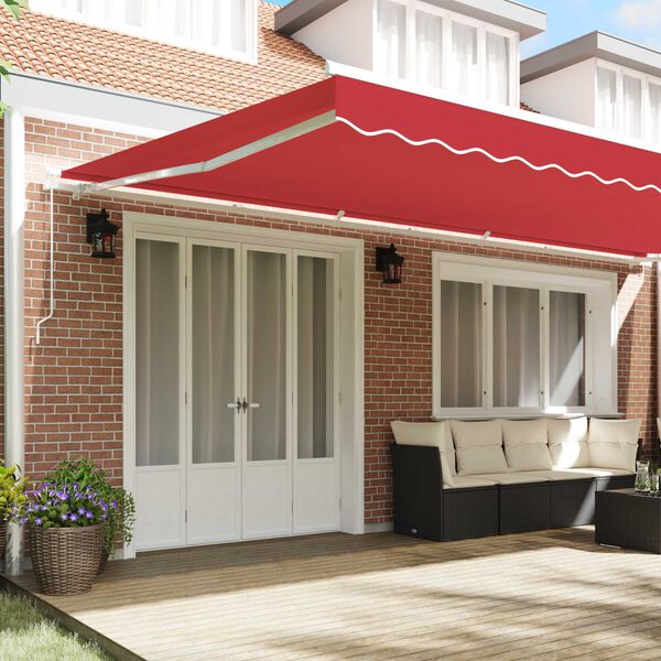 vidaXL Awning Replacement Fabric Red 580 x 295 cm Polyester