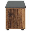 vidaXL Hall Bench with Cushion with Storage Old Wood 100 x 38 x 46 cm
