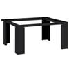 vidaXL Washing Machine Pedestal Black 64 x 55 x 32.5 cm Steel