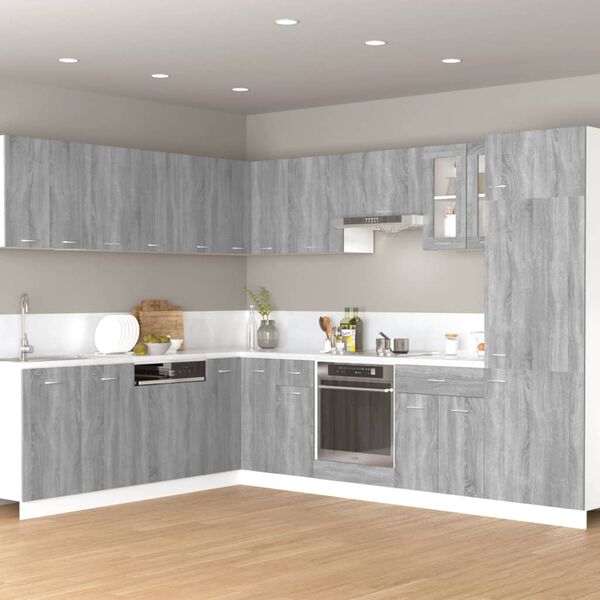 vidaXL Hanging Cabinet Lyon Grey Sonoma 60x31x40 cm Engineered Wood