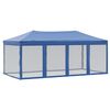 vidaXL Party Tent | Blue | 210D oxford fabric with silver coating, steel | Large