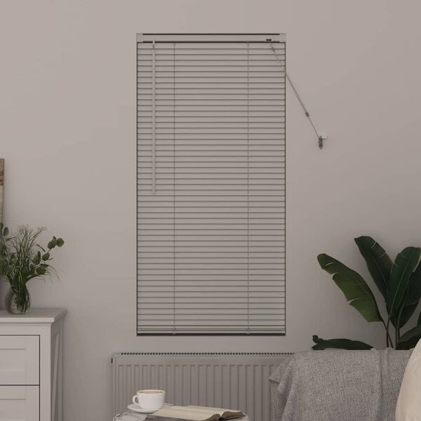 vidaXL Venetian Blinds Height Adjustable White 175 x 55 cm Aluminium