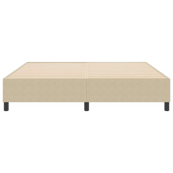vidaXL Platform Bed Frame Grey Green 180 x 200 cm Fabric