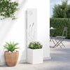 vidaXL Garden Privacy Screen White 32 x 140 cm Cold-rolled steel