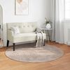 vidaXL Area Rugs Round Beige &Oslash; 120 CM