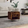 vidaXL Coffee Table Smoked Oak 50x46x50 cm Engineered Wood