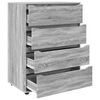 vidaXL Storage Cabinets 2 pcs Grey Sonoma 80 x 48 x 105 cm