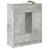 vidaXL Sideboard with Drawers and Doors Concrete Grey 73x31x90 cm