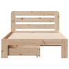 vidaXL Bed Frame without Mattress 90x200 cm Solid Wood Pine