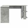vidaXL Corner Desk Concrete Grey 140 x 113.5 x 75 cm Engineered Wood