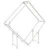 vidaXL Firewood Rack White 100x25x100 cm Cold-rolled steel
