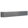 vidaXL Garden Raised Bed Galvanised Steel 440x80x68 cm Anthracite