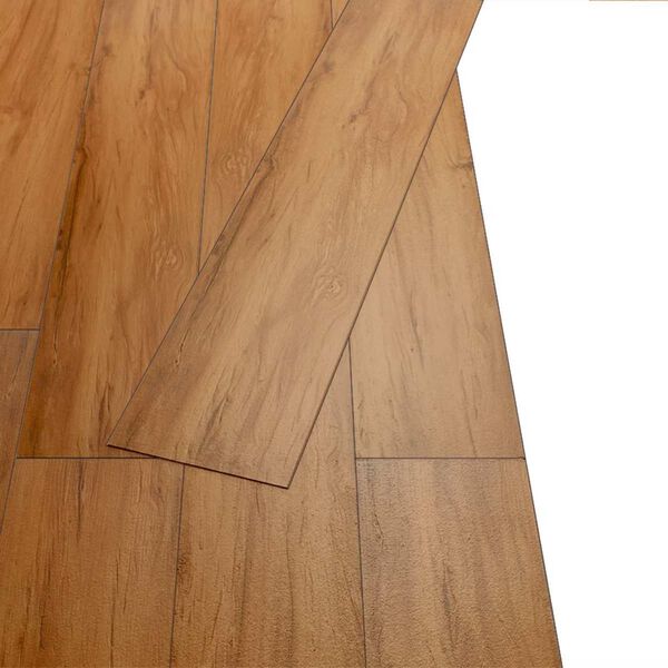 vidaXL Flooring Planks 18 pcs Natural 2.51 m&sup2; PVC